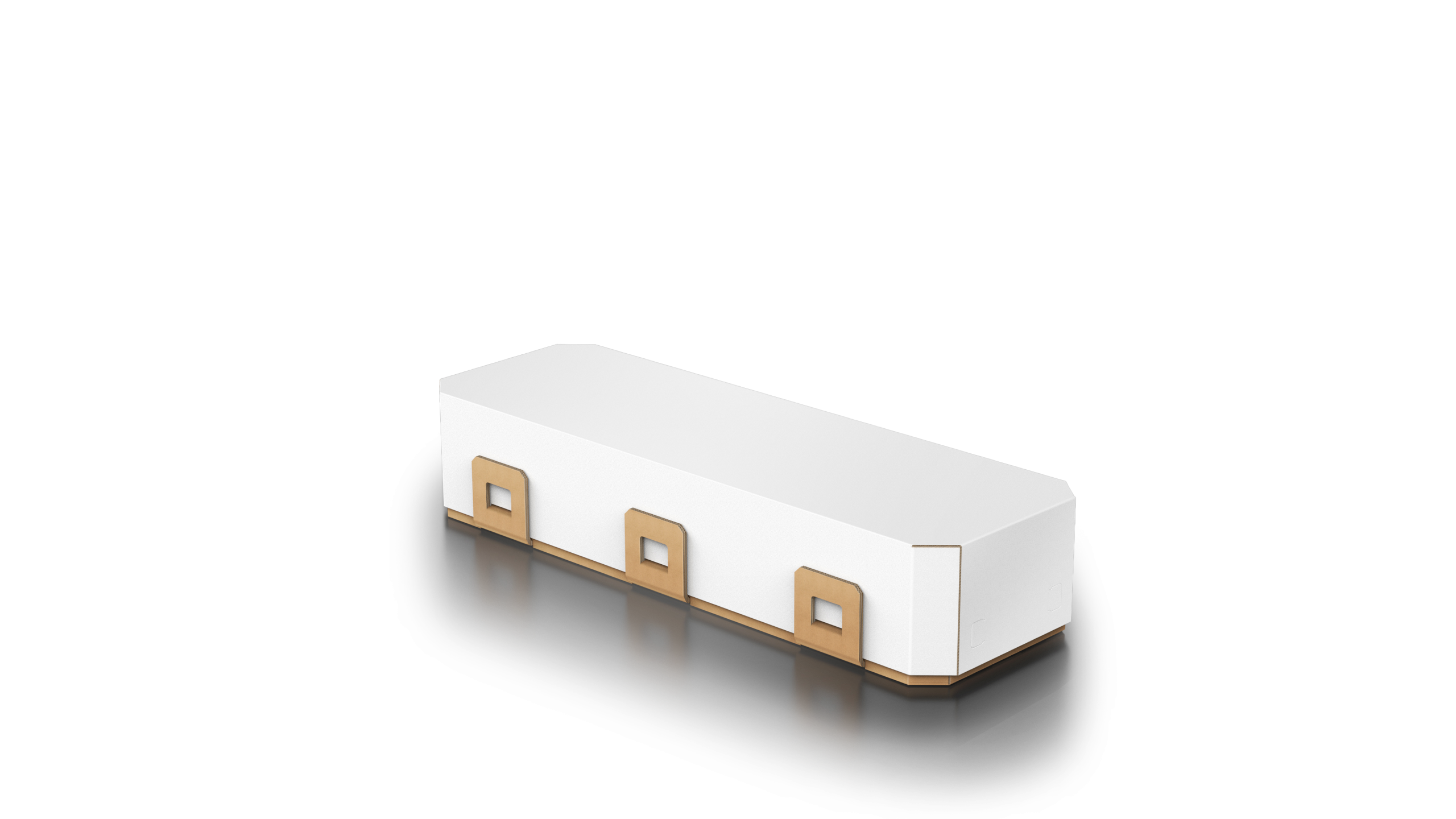 Biodegradable cardboard coffin with eco-friendly design | Eco-friendly funeral casket made from recycled cardboard | Sustainable burial solution - flat-pack coffin kit | Cardboard coffin for green funerals and cremation | Lightweight cremation coffin with waterproof lining | Customizable eco coffin with modern, sustainable design | Flat-pack biodegradable coffin easy to assemble | Space-saving eco coffin for cremation or burial | Environmentally friendly cardboard coffin for green funerals | Waterproof lined cardboard casket for eco-conscious burials | Beyond Echo eco coffin – sustainable funeral solution